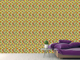 patterned-wallpaper-quartered-circles