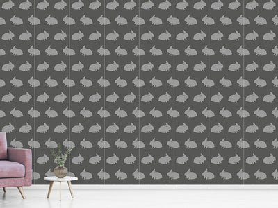 patterned-wallpaper-grey-rabbits