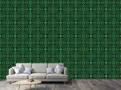 patterned-wallpaper-green-folk