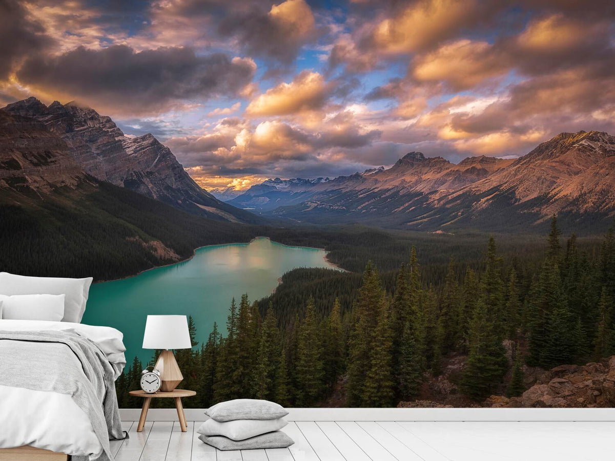 photo-wallpaper-peyto-lake-at-dusk