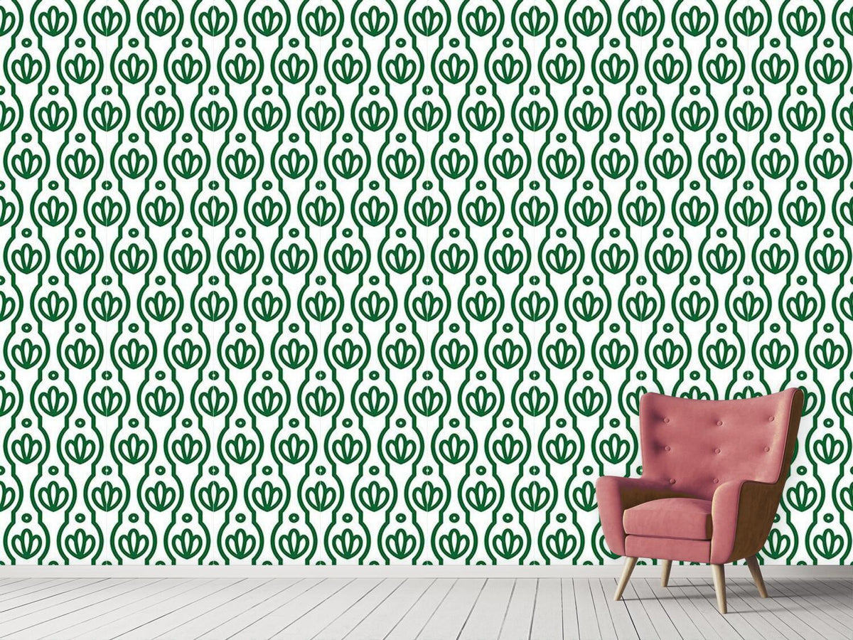 patterned-wallpaper-floral-silhouette-in-spring