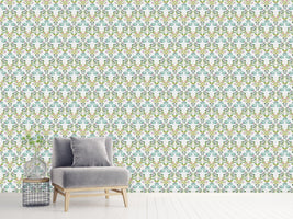 patterned-wallpaper-tulips-and-carnations-entwined