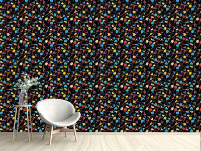 patterned-wallpaper-party-drinks