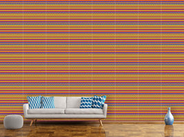 patterned-wallpaper-geometry-on-stripes