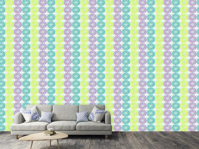 patterned-wallpaper-clover-blossoms-pastel