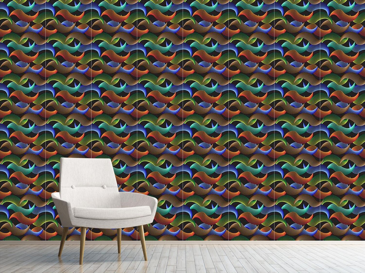 patterned-wallpaper-wave-illusion