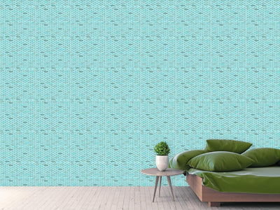 patterned-wallpaper-blue-brick-wall