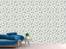 patterned-wallpaper-little-flower-fantasy-white