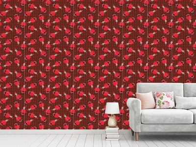 patterned-wallpaper-dotty-santa-brown