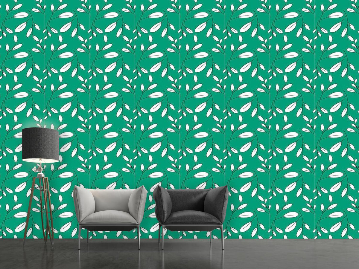 patterned-wallpaper-white-leaves