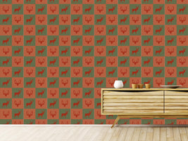 patterned-wallpaper-the-forest-king-red-green