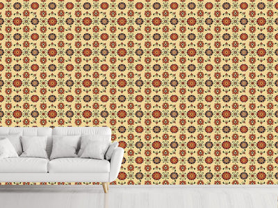 patterned-wallpaper-wall-flower-damask