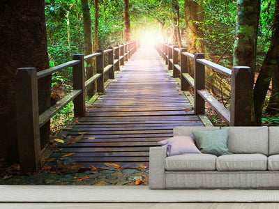 photo-wallpaper-the-bridge-in-the-forest