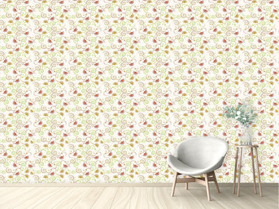 patterned-wallpaper-magical-curls-flowers