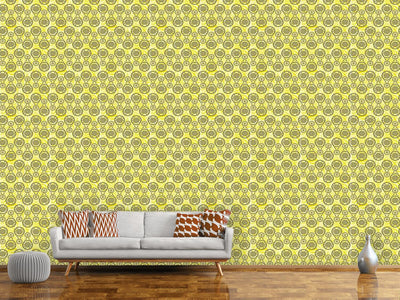 patterned-wallpaper-mehndi-yellow