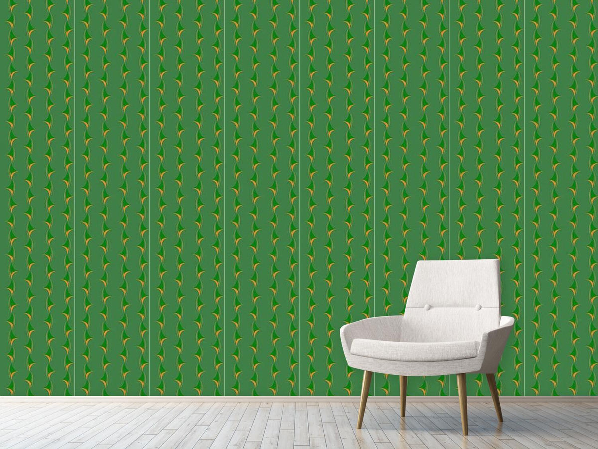 patterned-wallpaper-thorny-green