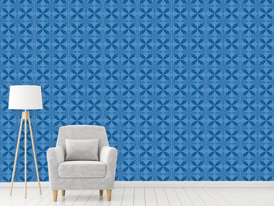 patterned-wallpaper-moroccan-blue