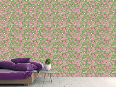 patterned-wallpaper-family-pig-is-very-lucky