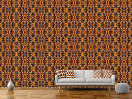 patterned-wallpaper-noisy-gold-leaves-abstract