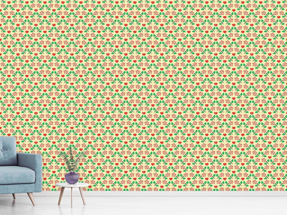 patterned-wallpaper-hearts-and-roses