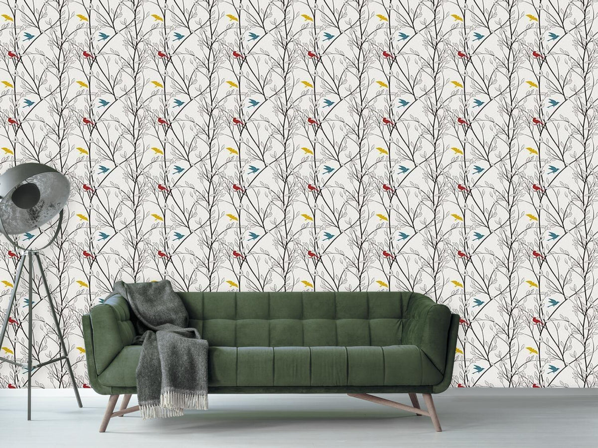 patterned-wallpaper-the-birds-of-the-forest