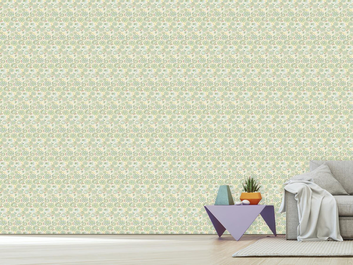 patterned-wallpaper-bushes-and-dots