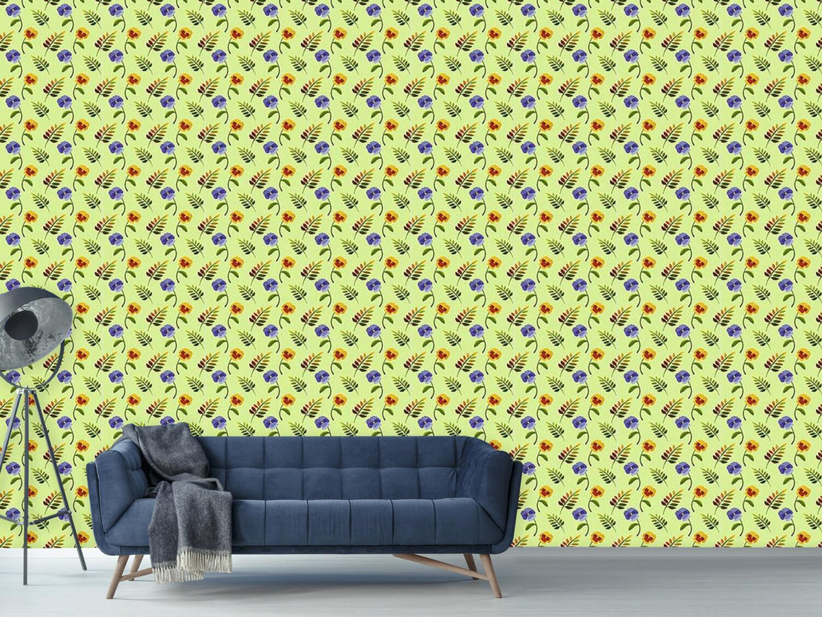 patterned-wallpaper-heartsease-in-spring