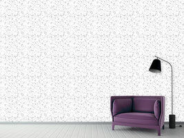 patterned-wallpaper-gray-triangle-snow