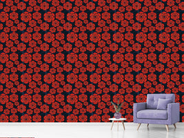 patterned-wallpaper-night-roses