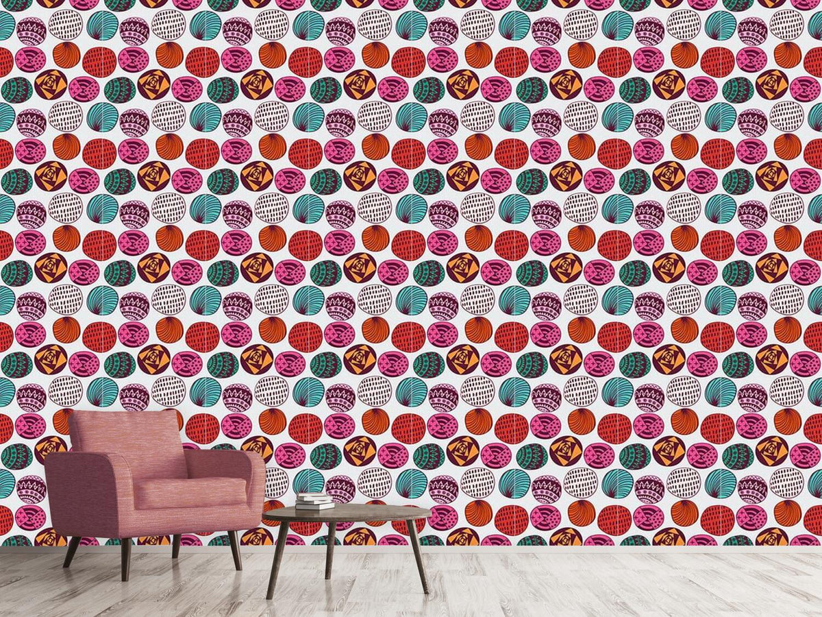 patterned-wallpaper-ethno-bubbles