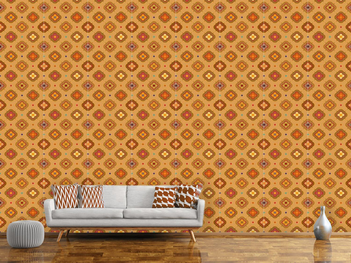 patterned-wallpaper-vintage-abstract-flowers