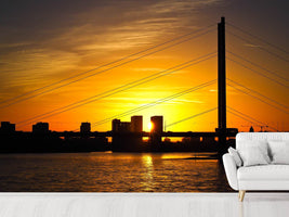 photo-wallpaper-skyline-dusseldorf-at-sunset