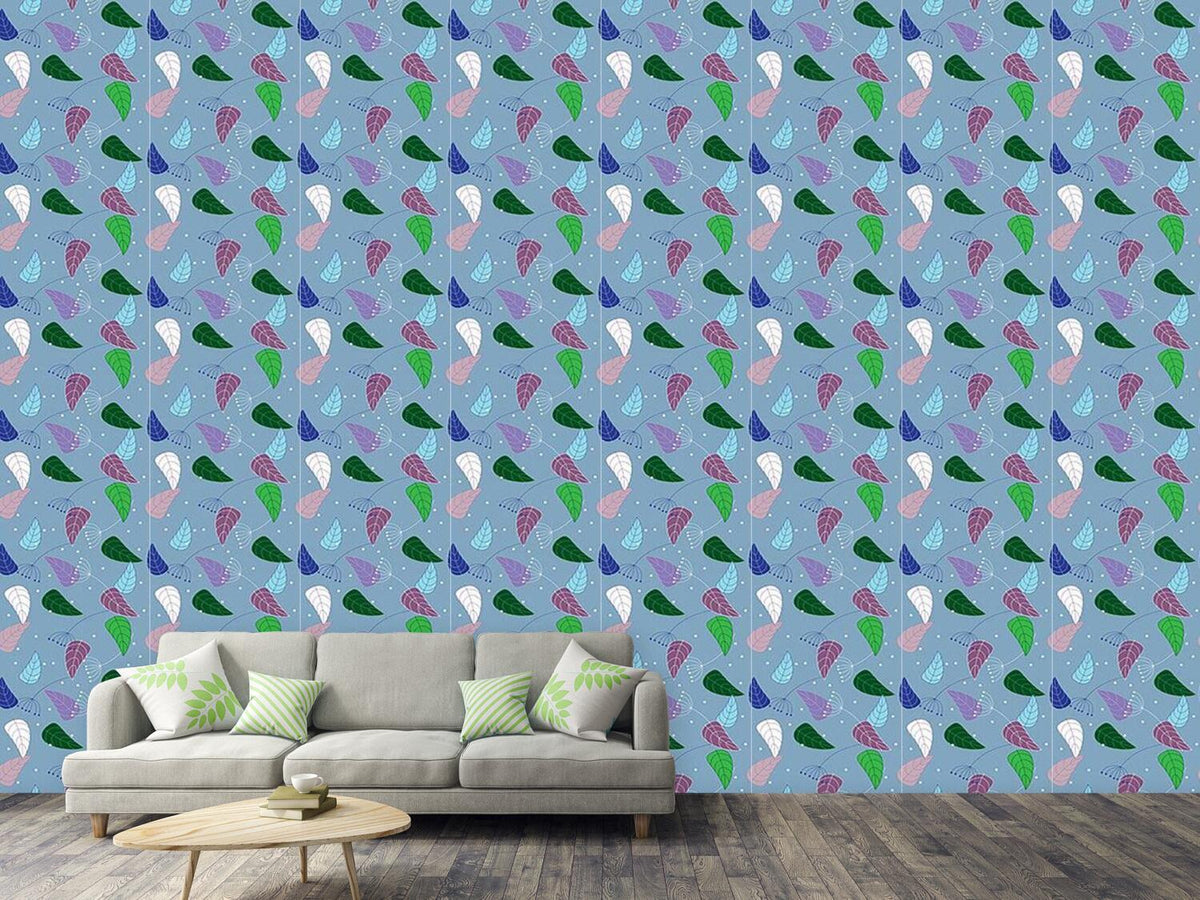 patterned-wallpaper-fancy-leaves