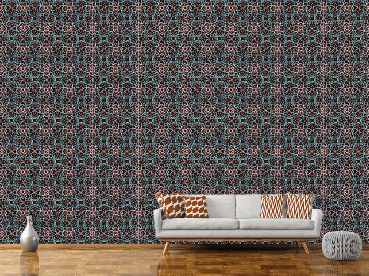 patterned-wallpaper-floral-jewellery