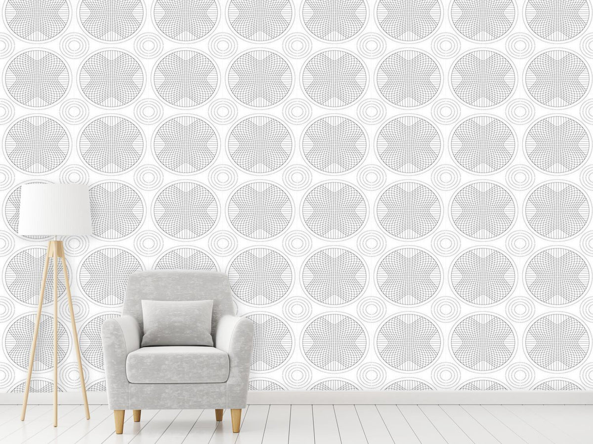 patterned-wallpaper-in-the-circle-grid