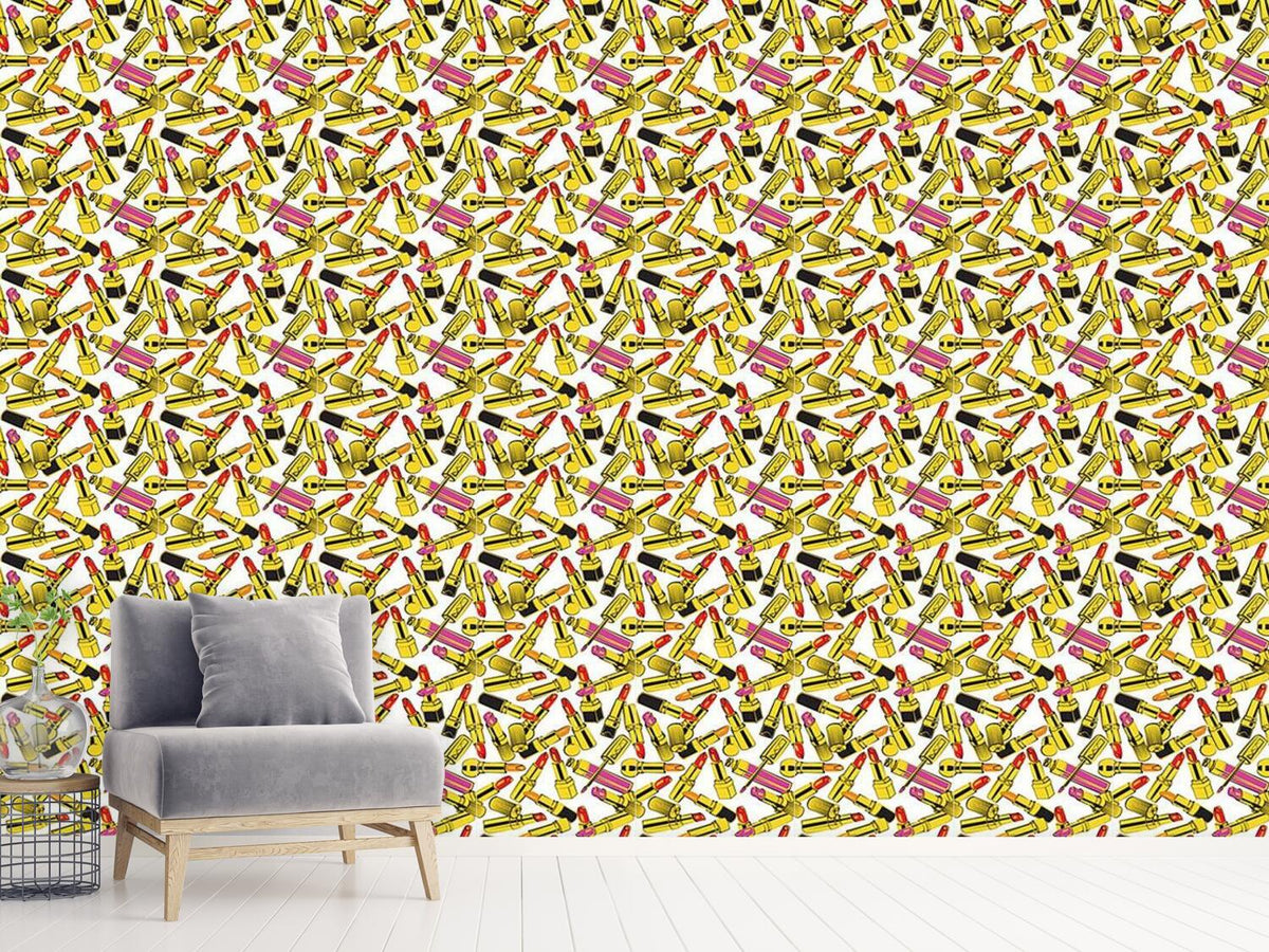 patterned-wallpaper-lipstick-obsession