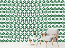 patterned-wallpaper-floral-silhouette-in-spring