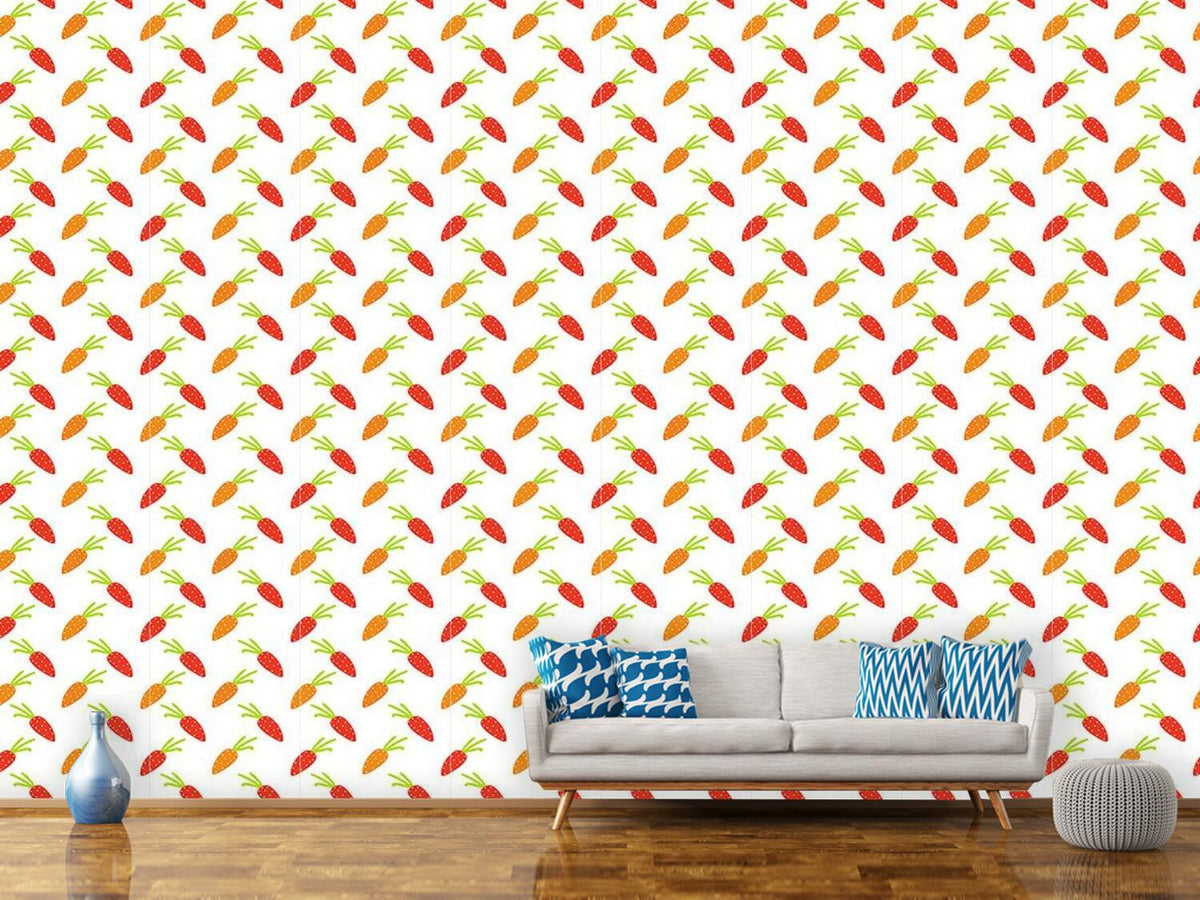 patterned-wallpaper-carrots