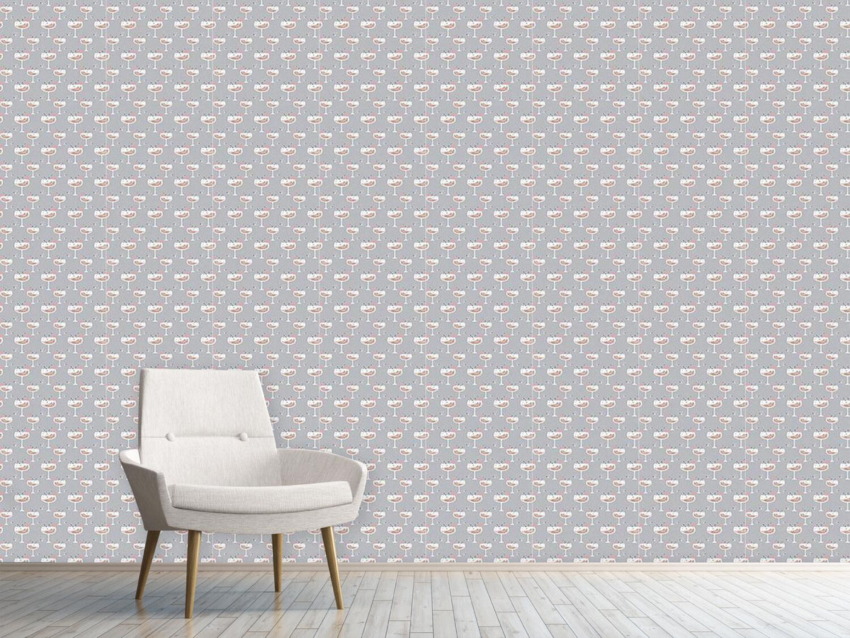 patterned-wallpaper-hexagon-cocktail-for-lovers