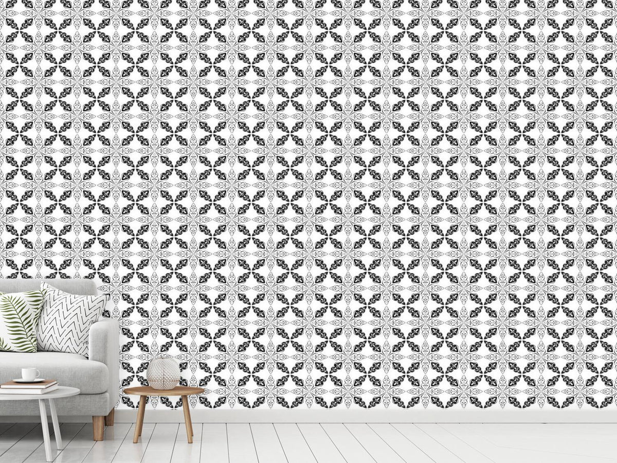 patterned-wallpaper-moroccan-bw