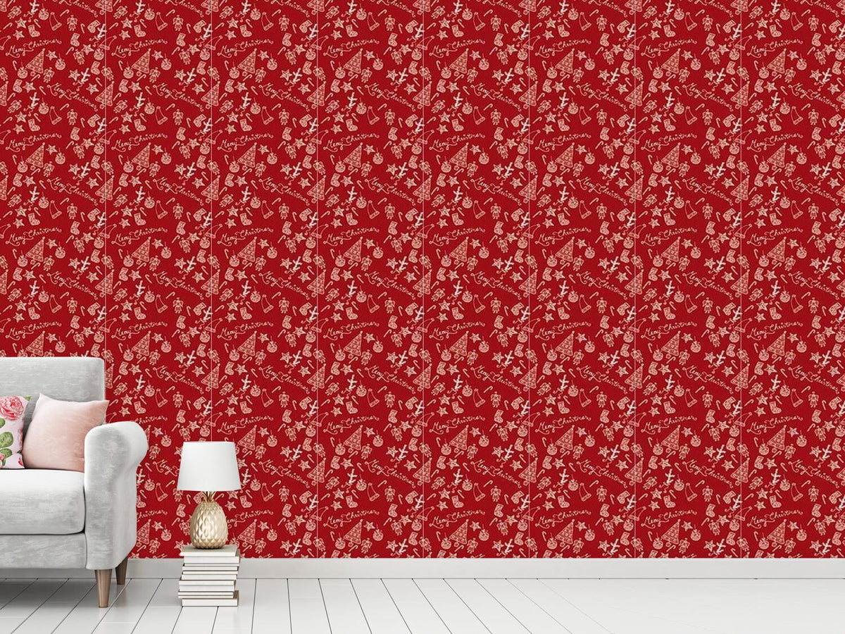 patterned-wallpaper-merry-christmas