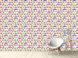 patterned-wallpaper-car-convoy