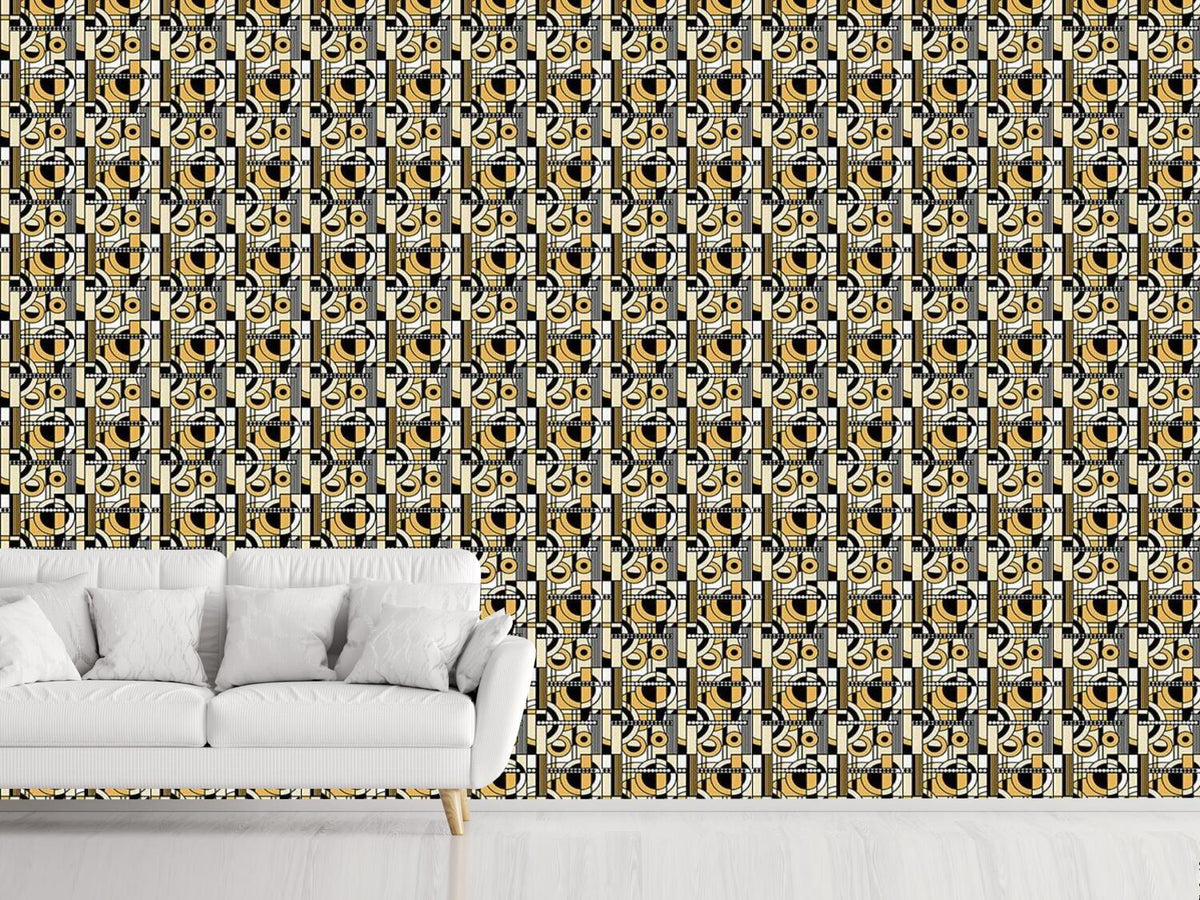 patterned-wallpaper-beige-ornament