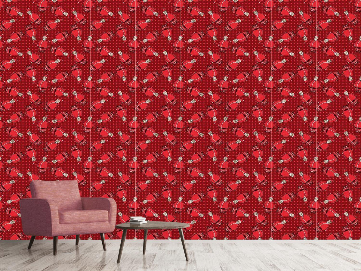 patterned-wallpaper-dotty-santa-rot