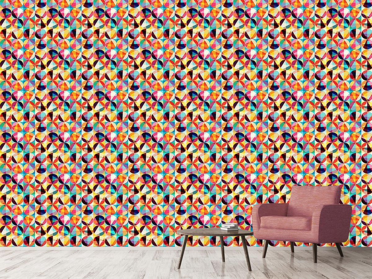 patterned-wallpaper-clown-circles