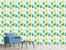 patterned-wallpaper-christmas-tree-variations