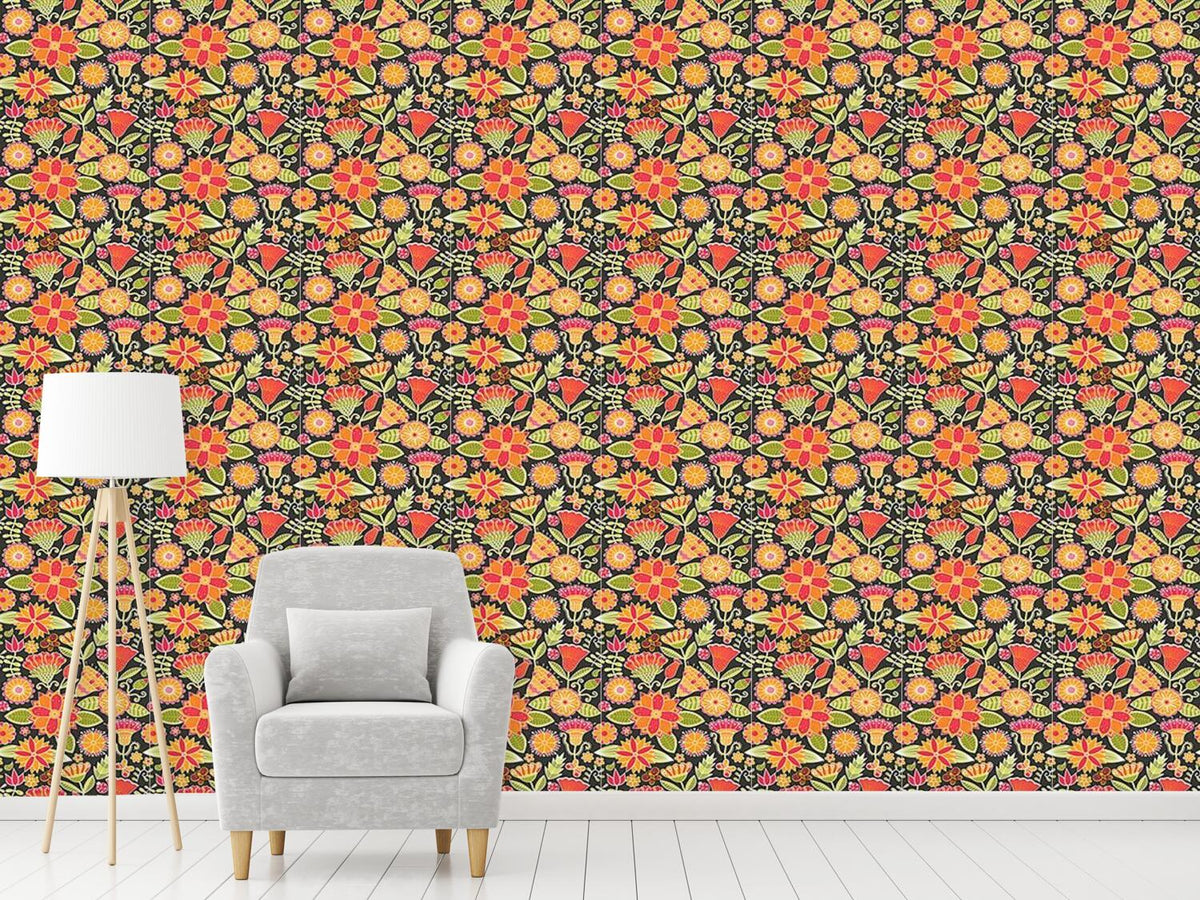 patterned-wallpaper-cheerful-garden-folklore