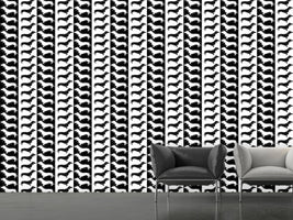 patterned-wallpaper-dachshund-black-and-white