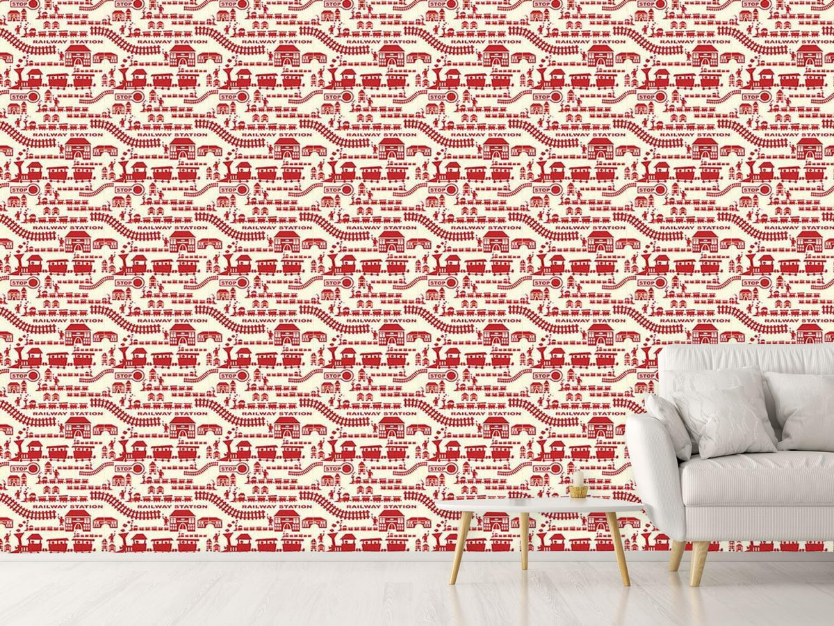 patterned-wallpaper-railway-station-red