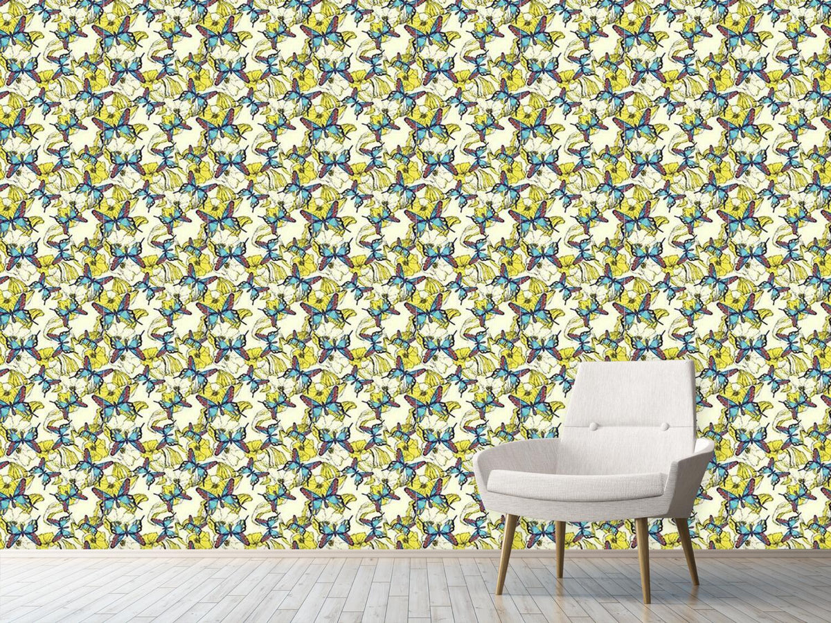 patterned-wallpaper-ocean-of-flowers-and-butterflies